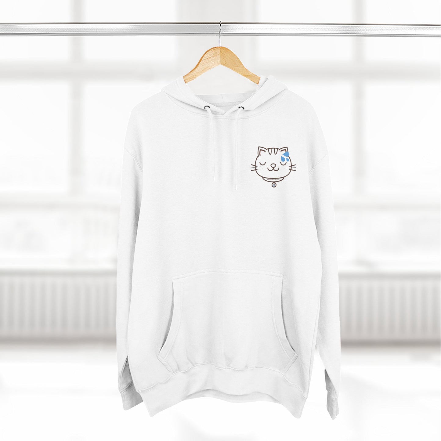Three-Panel Fleece Hoodie